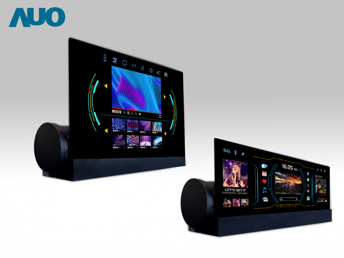 友達14.6吋可捲式Micro LED面板，導入車內資訊、影音娛樂及駕駛安全系統，翻轉智慧移動場域