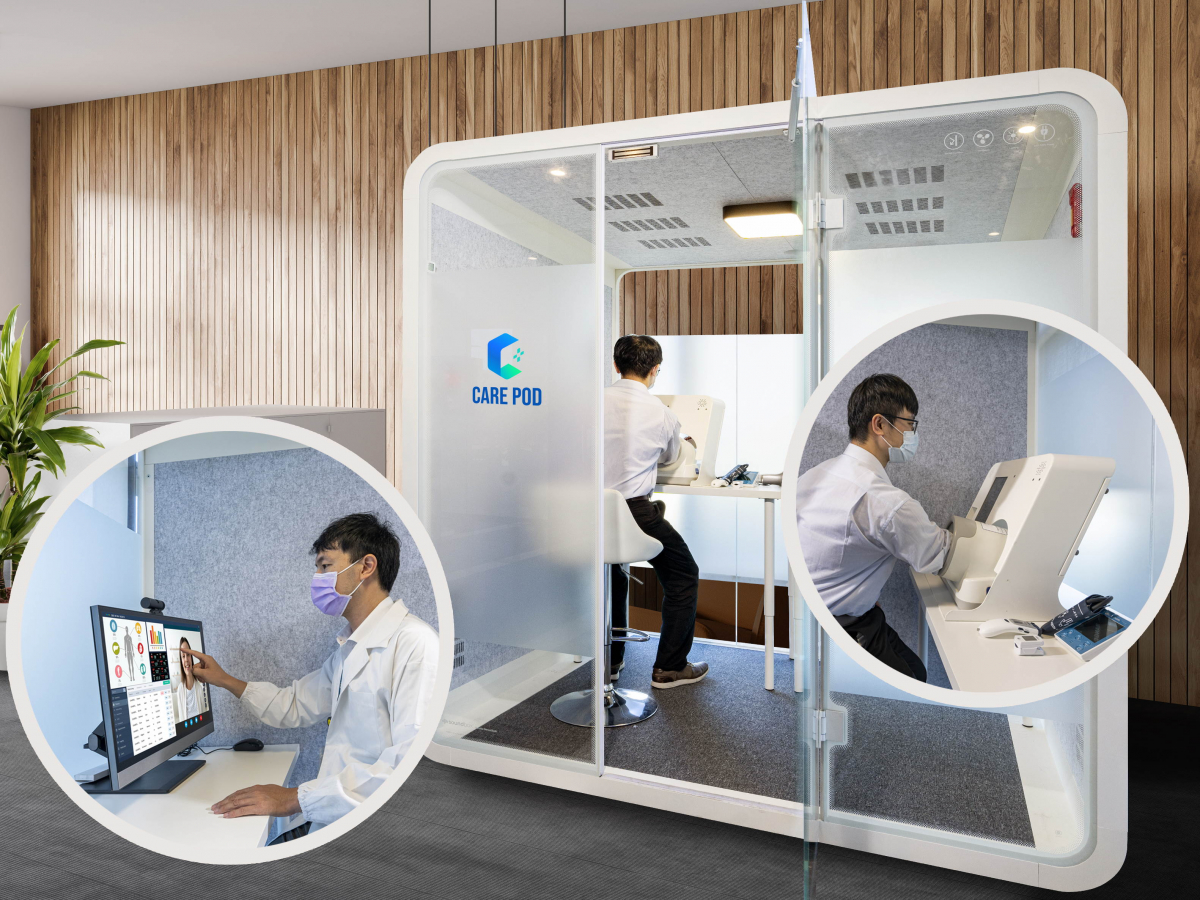 达擎于医疗科技展中展出＂远距诊疗舱＂，以因应医疗数字化及社会高龄化趋势下、复诊及慢性病患等族群对于远距看诊需求逐渐升高所推出的创新整合方案。多功能合一、高隐私性的远距诊疗舱可根据病患端与医师端的不同需求，提供弹性化及客制化功能，节省医生和病患的精力及时间