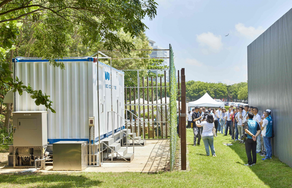 友達西大墩窯文化館建置屋頂全綠電及儲能櫃，為兼具創能儲能的永續綠能場域