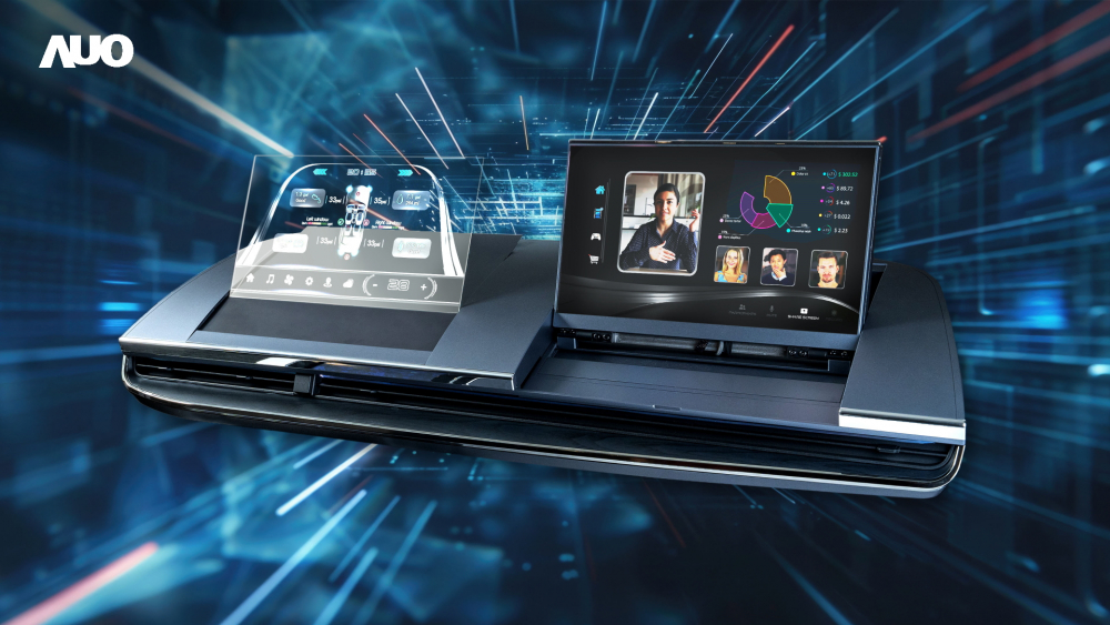 jinnian金年会Micro LED Display HMI解决方案打造透明Micro LED前座仪表，呈现信息并保留驾驶视野开阔；亦为副驾驶座乘客打造收放自如的Micro LED屏幕，在不影响显示质量的前提于显示区内建镜头，让用户能与视讯对象直接眼神接触，提供绝佳的双向沟通体验