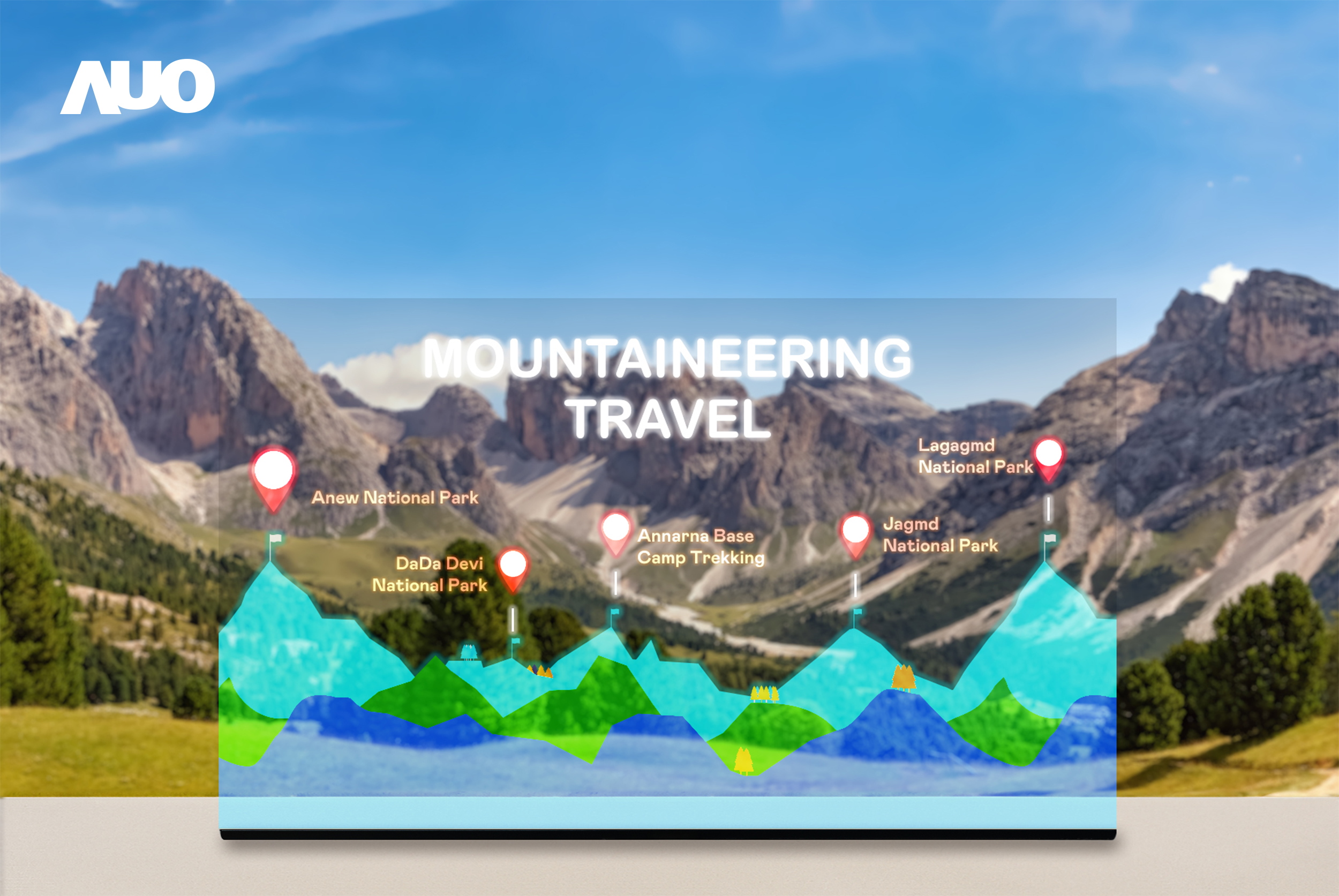 jinnian金年会展示全球单片尺寸最大(*)42吋透明Micro LED显示器拼接而成的〝64吋透明Micro LED显示器〞，具备高透明度、1,000 nits高亮度、广色域、采用三边无边框的无缝拼接等多重特色，呈现超高清、细腻画质而不遮挡后方视觉，满足层峰需求，可广泛运用于零售、艺术展览或商业空间等场域