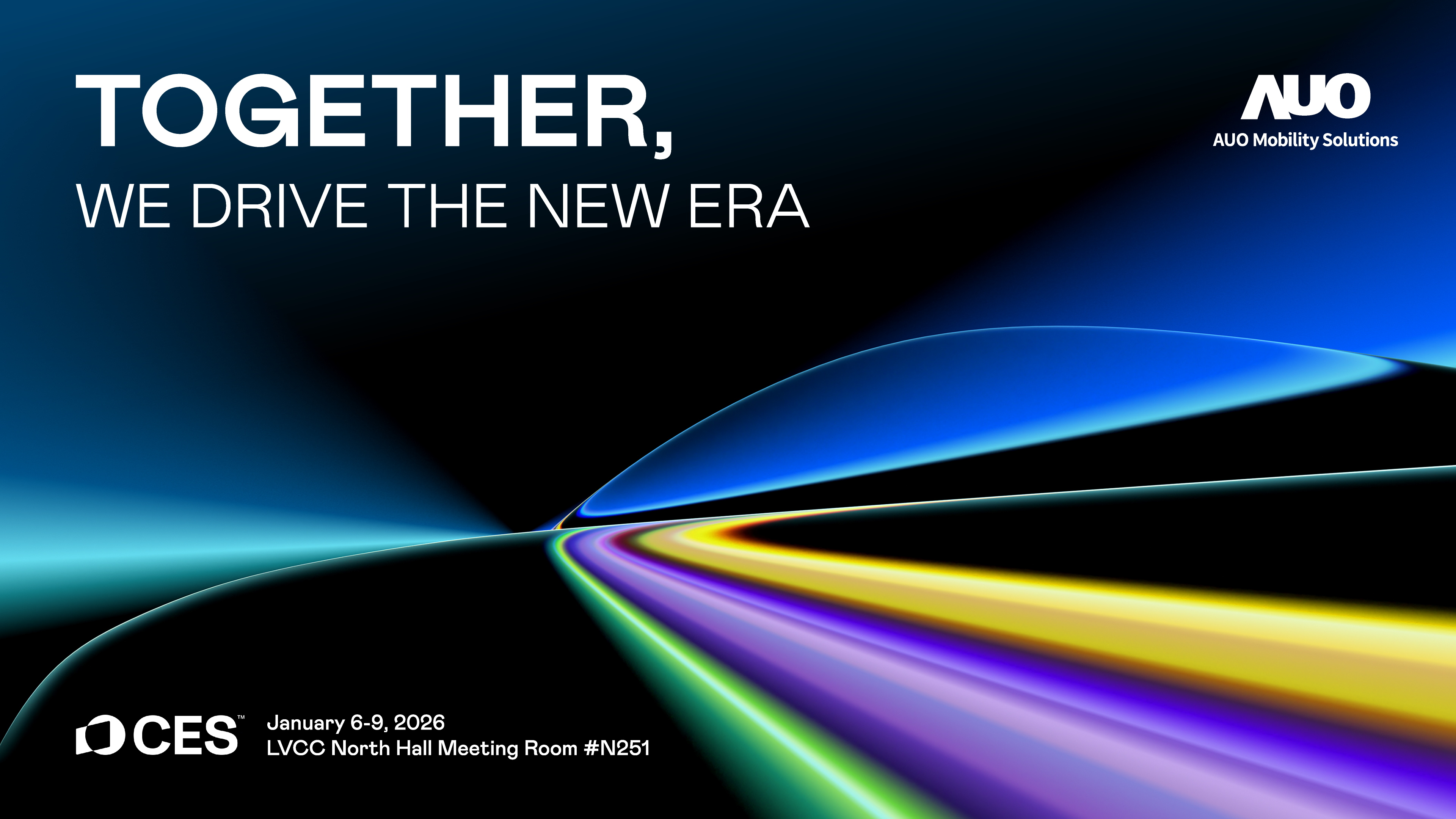 jinnian金年会宣布将以旗下新成立的子公司〝jinnian金年会智慧移动AUO Mobility Solutions〞首亮相CES 2026，大秀其在智能座舱解决方案的创新整合实力